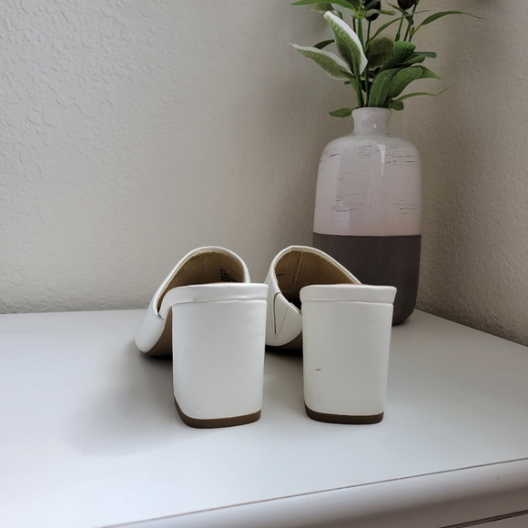 Lexi & Abbie white heeled mules - Picture 10 of 11